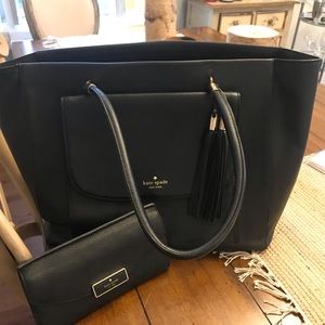 Kate Spade tote and wallet set